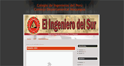 Desktop Screenshot of elingenierodelsur.blogspot.com