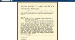 Desktop Screenshot of nancys-journal.blogspot.com