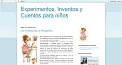 Desktop Screenshot of experimentos-inventosycuentos.blogspot.com