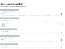 Tablet Screenshot of developinginnovation.blogspot.com