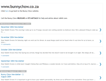 Tablet Screenshot of bunnychow.blogspot.com