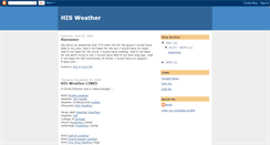 Desktop Screenshot of hisweather.blogspot.com