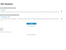 Tablet Screenshot of hisweather.blogspot.com