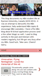 Mobile Screenshot of mytorontocanadambastudentexperience.blogspot.com