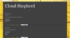 Desktop Screenshot of cloudshepherd.blogspot.com