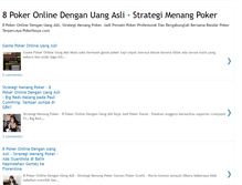 Tablet Screenshot of 8pokeronlinedenganuangasli.blogspot.com