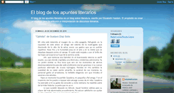 Desktop Screenshot of elblogdelosapuntesliterarios.blogspot.com