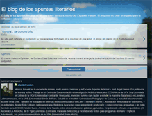 Tablet Screenshot of elblogdelosapuntesliterarios.blogspot.com