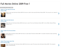 Tablet Screenshot of fullmoviesonline2009.blogspot.com