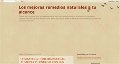 Desktop Screenshot of losmejoresremediosnaturalesatualcance.blogspot.com