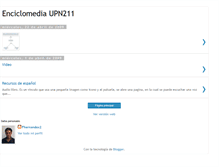 Tablet Screenshot of enciclomediaupn211.blogspot.com
