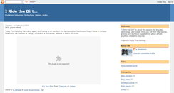 Desktop Screenshot of iridethedirt.blogspot.com