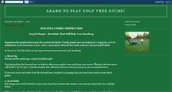 Desktop Screenshot of learntoplaygolffreeguide.blogspot.com