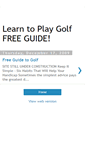 Mobile Screenshot of learntoplaygolffreeguide.blogspot.com