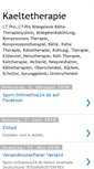 Mobile Screenshot of kaeltetherapie.blogspot.com