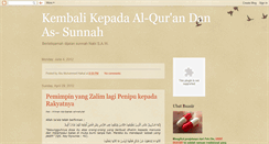 Desktop Screenshot of mestikasunnah.blogspot.com