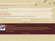 Tablet Screenshot of mestikasunnah.blogspot.com