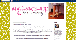 Desktop Screenshot of agrownupinthemaking.blogspot.com