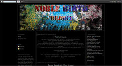 Desktop Screenshot of nobleeffingbirth.blogspot.com