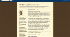 Desktop Screenshot of mommyobservationalist.blogspot.com