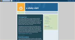 Desktop Screenshot of a-shaky-start.blogspot.com