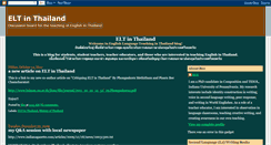 Desktop Screenshot of bee-eltinthailand.blogspot.com