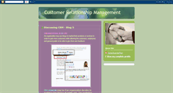 Desktop Screenshot of discussingcrm.blogspot.com