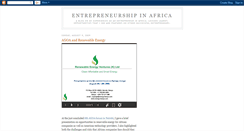 Desktop Screenshot of entrepreneurshipinafrica.blogspot.com