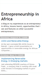 Mobile Screenshot of entrepreneurshipinafrica.blogspot.com