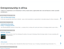 Tablet Screenshot of entrepreneurshipinafrica.blogspot.com