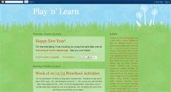Desktop Screenshot of preschoollearning.blogspot.com