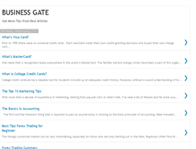 Tablet Screenshot of businessgate.blogspot.com