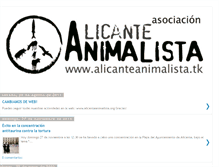 Tablet Screenshot of alicanteanimalista.blogspot.com