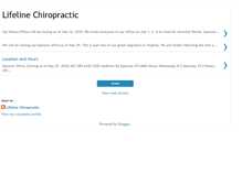 Tablet Screenshot of lifelinechiropracticny.blogspot.com