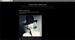 Desktop Screenshot of fraulienmueller.blogspot.com