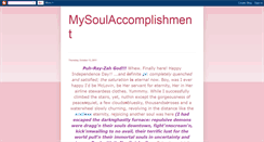 Desktop Screenshot of mysoulaccomplishment.blogspot.com