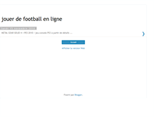 Tablet Screenshot of jeux-football-gratuit.blogspot.com