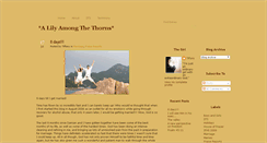 Desktop Screenshot of alilyamongthethorns.blogspot.com
