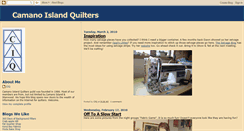 Desktop Screenshot of camanoislandquilters.blogspot.com