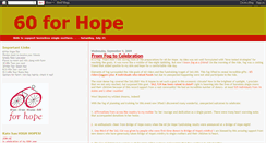 Desktop Screenshot of 60forhope.blogspot.com