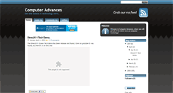 Desktop Screenshot of computeradvances.blogspot.com