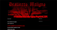 Desktop Screenshot of destierromaligno.blogspot.com