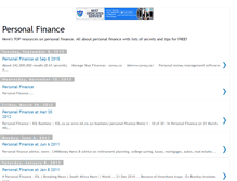 Tablet Screenshot of 1st-personalfinance.blogspot.com