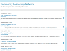 Tablet Screenshot of communityleadershipnetwork.blogspot.com