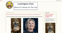 Desktop Screenshot of lulzington.blogspot.com