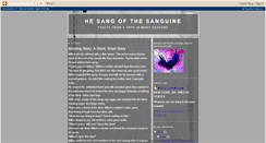 Desktop Screenshot of hesangofthesanguine.blogspot.com