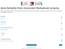 Tablet Screenshot of akciekomodityinvestice.blogspot.com
