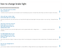 Tablet Screenshot of howtochangebrakelight.blogspot.com