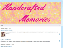 Tablet Screenshot of handcraftedmemories.blogspot.com