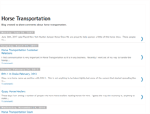Tablet Screenshot of horsetransportation.blogspot.com